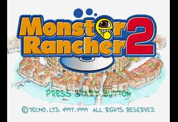 Monster Rancher 2 Title Screen